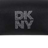 DKNY - D62685-09B – Bolso negro de mano en imitación de piel lisa (11,5 x 19 x 10,4 cm.)