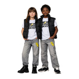 DKNY - D62774-09B - Chaleco negro acolchado impermeable con bolsillos - Unisex niños