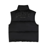 DKNY - D62774-09B - Chaleco negro acolchado impermeable con bolsillos - Unisex niños