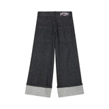 DKNY - D62783-Z11 - Pantalones vaqueros negros con detalles en plata y cintura ajustable - Niña