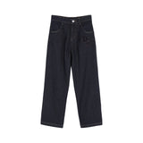 DKNY - D62784-Z38 - Pantalones vaqueros azul oscuro con cintura ajustable - Niña