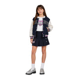 DKNY - D62800-845 - Chaqueta azul marino con bolsillos y forro - Niña