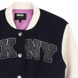 DKNY - D62800-845 - Chaqueta azul marino con bolsillos y forro - Niña