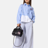 DKNY - D62888-A32 - Pantalones grises de felpa francesa con cintura ajustable y bolsillos - Niña