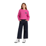 DKNY - D62899-479 - Jersey rosa de lana con escote en la espalda - Niña