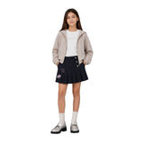 DKNY - D62902-275 - Sudadera beige con capucha y cierre de cremallera - Niña