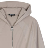 DKNY - D62902-275 - Sudadera beige con capucha y cierre de cremallera - Niña