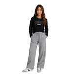 DKNY - D62910-09B - Camiseta negra de manga larga con ilustración delantera - Niña