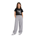 DKNY - D62919-09B - Camiseta negra de manga corta con ilustración delantera - Niña