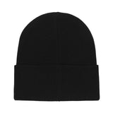 DKNY - D62929-09B - Gorro negro de punto 100% algodón con adorno de strass - Niña