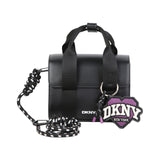 DKNY - D62932-09B - Bolso negro de mano con bandolera de quita y pon (14,5x17,5x7 cm.)