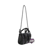 DKNY - D62932-09B - Bolso negro de mano con bandolera de quita y pon (14,5x17,5x7 cm.)