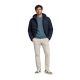 Silbon - FW261010102504 - Abrigo técnico azul marino con capucha y bolsillos laterales - Hombre