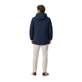 Silbon - FW261010302241 - Anorak azul marino con bolsillos y capucha y cierre frontal oculto - Hombre