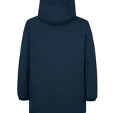 Silbon - FW261010302241 - Anorak azul marino con bolsillos y capucha y cierre frontal oculto - Hombre