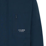 Silbon - FW261010302241 - Anorak azul marino con bolsillos y capucha y cierre frontal oculto - Hombre