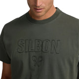 Silbon - FW261010403273 - Camiseta 100% algodón verde caqui de manga corta - Hombre