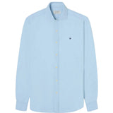 Silbon - FW261010502035 - Camisa 100% algodón azul claro de manga larga de puño con botones - Hombre