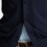 Silbon - FW261010702160 - Cárdigan clásico azul marino de algodón y cashmere - Hombre
