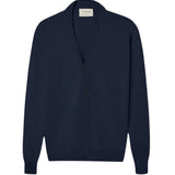 Silbon - FW261010702160 - Cárdigan clásico azul marino de algodón y cashmere - Hombre