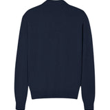 Silbon - FW261010702160 - Cárdigan clásico azul marino de algodón y cashmere - Hombre