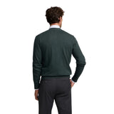 Silbon - FW261010703161 - Cárdigan clásico verde oscuro de algodón y cashmere - Hombre