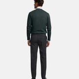 Silbon - FW261010703161 - Cárdigan clásico verde oscuro de algodón y cashmere - Hombre