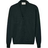 Silbon - FW261010703161 - Cárdigan clásico verde oscuro de algodón y cashmere - Hombre