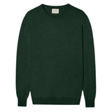 Silbon - FW261010803134 - Jersey verde oscuro de algodón y cashemere con cuello redondo - Hombre
