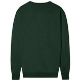 Silbon - FW261010803134 - Jersey verde oscuro de algodón y cashemere con cuello redondo - Hombre