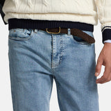 Silbon - FW261010902044 - Pantalones vaqueros azules de corte recto con 2% de elastano - Hombre