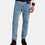 Silbon - FW261010902044 - Pantalones vaqueros azules de corte recto con 2% de elastano - Hombre