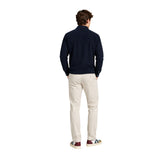 Silbon - FW261011002415 - Polo azul marino 100% algodón de manga larga con logo bordado a contraste - Hombre