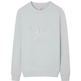 Silbon - FW261011111374 - Sudadera gris clásica 100% algodón con logo en relieve - Hombre