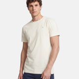 Silbon - FW261020402291 - Camiseta color crema 100% algodón de manga corta - Hombre