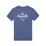 Silbon - FW261020402294 - Camiseta 100% algodón azul de manga corta con gráfico en la espalda - Hombre