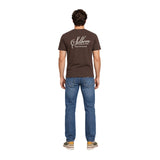 Silbon - FW261020409298 - Camiseta marrón de manga corta 100% algodón con dibujo en la espalda - Hombre