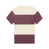 Silbon - FW261020417285 - Camiseta burdeos de manga corta con estampado de rayas anchas - Hombre