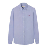 Silbon - FW261020502009 - Camisa azul 100% algodón de manga larga con logo bordado - Hombre