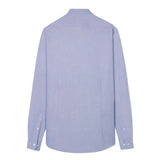 Silbon - FW261020502009 - Camisa azul 100% algodón de manga larga con logo bordado - Hombre