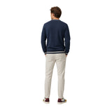 Silbon - FW261021102196 - Sudadera azul marino 100% algodón con puños y bajos acanalados - Hombre