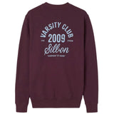 Silbon - FW261021117217 - Sudadera burdeos 100% algodón con acabados acanalados - Hombre