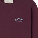 Silbon - FW261021117217 - Sudadera burdeos 100% algodón con acabados acanalados - Hombre