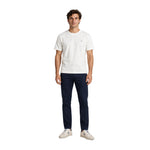 Camiseta blanca Silbon de algodón para hombre | Konestilochic