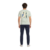 Silbon - FW261030403335 - Camiseta verde de manga corta 100% algodón con logo bordado a contraste - Hombre
