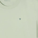 Silbon - FW261030403335 - Camiseta verde de manga corta 100% algodón con logo bordado a contraste - Hombre