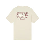 Silbon - FW261030407328 - Camiseta de manga corta color crema 100% algodón - Hombre