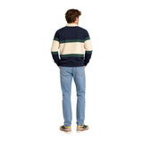 Silbon - FW261031102242 - Sudadera azul marino 100% algodón con cuello polo - Hombre