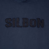 Silbon - FW261031103253 - Sudadera azul marino 100% algodón tipo canguro con capucha - Hombre