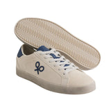 Silbon - FW261031607081 - Sneakers beige de piel de serraje con 2 pares de cordones - Hombre